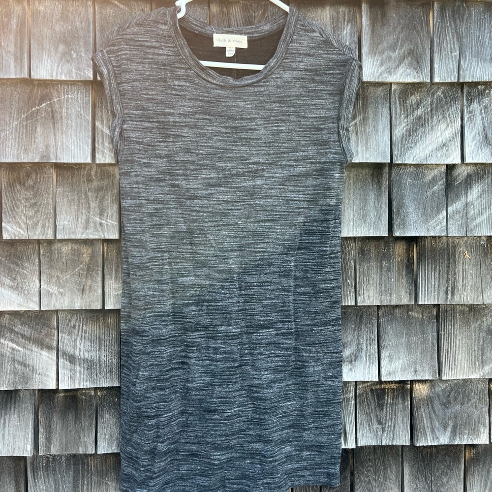 Cloth and stone grey jersey dress